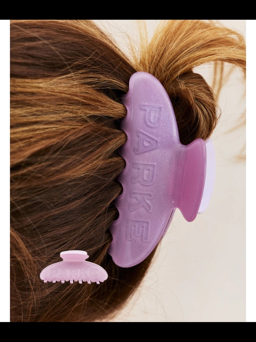 Parke Sparly Purple Claw Clip & Pouch Birthday Drop